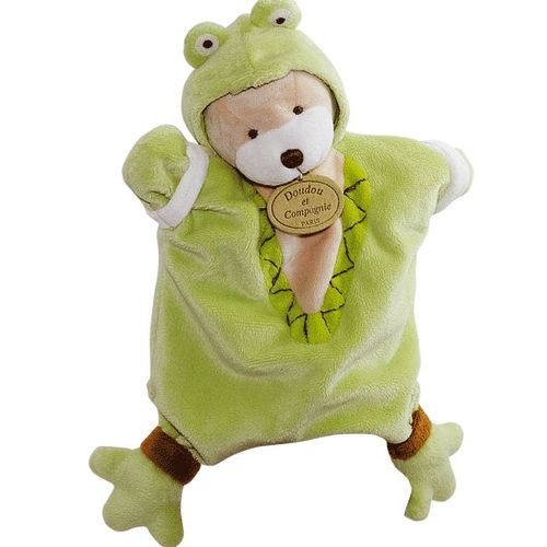 Doudou Marionnette Mon Lapin Rabbit Bunny Lievre Déguisé En Grenouille Frog Frosch Croaa Doudou Et Compagnie