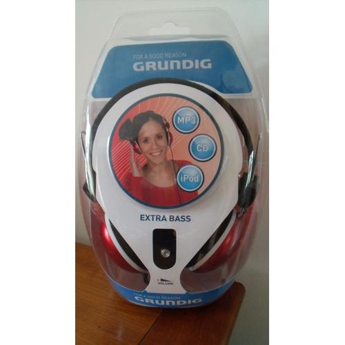 Grundig - Casque Audio  Stéréo Numérique  Extra bass pour MP3 CD iPod