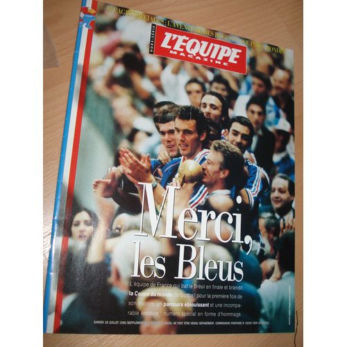L'equipe Magazine 16234 Deschamps Zidane Blanc Coupe De Monde Football 98