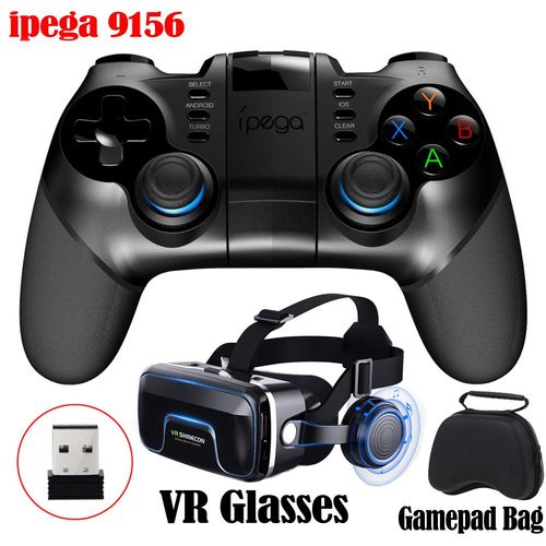 9156 Avec Sac Vr B - Manette De Jeu Bluetooth Pubg Pour Iphone, Android, Pc, Ps4, Ps3, Playstation 4, 3, Nintendo Switch