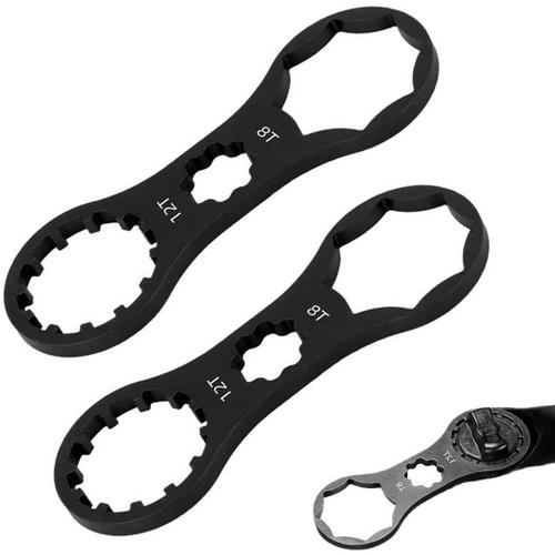 2pcs Outil De R¿¿Paration De Fourche Avant De V¿¿Lo Pour Sr Suntour Xcr/Xcm/Xct/Rst Bouchon De Fourche Avant De V¿¿Lo Vtt Retirer Et Installer La Cl¿¿ (Noir)