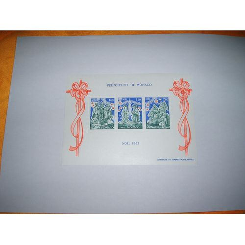 Timbre Neuf Bf N°23 Monaco Noel 1982