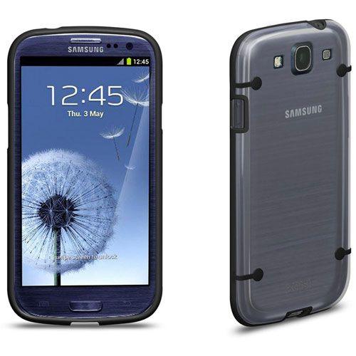Coque Xqisit Iplate Style Noire Pour Samsung Galaxy S3