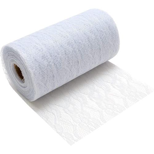 Ruban En Dentelle Blanche, 25 Yards De 15 Cm Large En Dentelle Bordure, Dentelle Garniture, Rouleau De Dentelle Pour Chemin De Table, D¿¿Coration De Mariage, Artisanat Couture Emballage (#2)