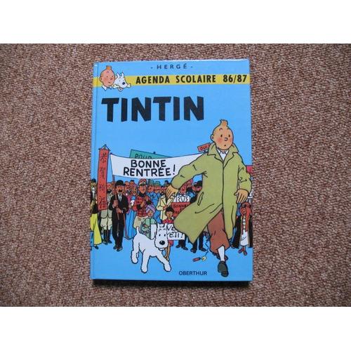 Agenda Scolaire 86/87 - Tintin - Hergé - Oberthur