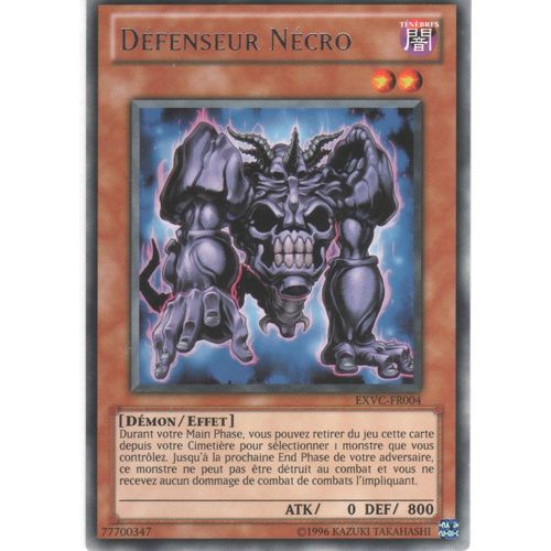 Carte Yu-Gi-Oh! "Défenseur Nécro" Rare Exvc-Fr004