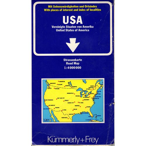 Etats-Unis - Cart'index, 1/4 000 000