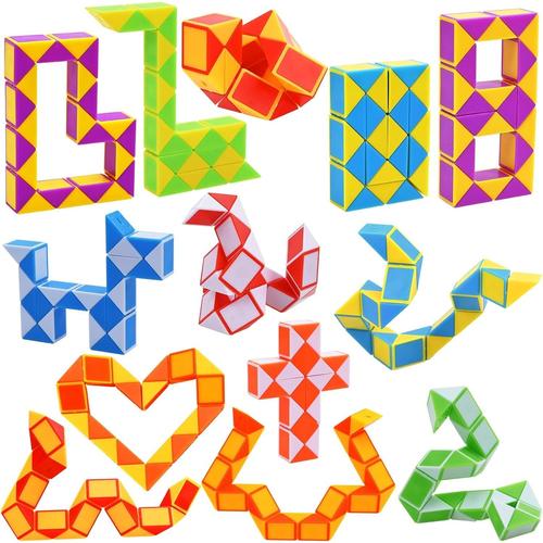 13 Pi¿¿Ces Serpent Magique Magic Snakes Puzzle Cube Mini Twist Puzzle Twisty Toy Pour Enfants Et Adultes, Cadeau Anniversaire Enfants