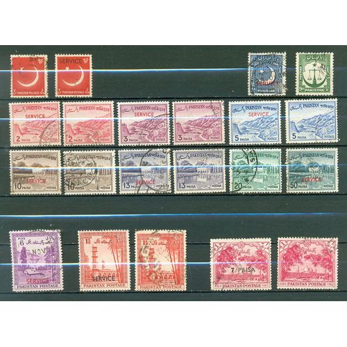 Pakistan - Lot Timbres Divers (1).