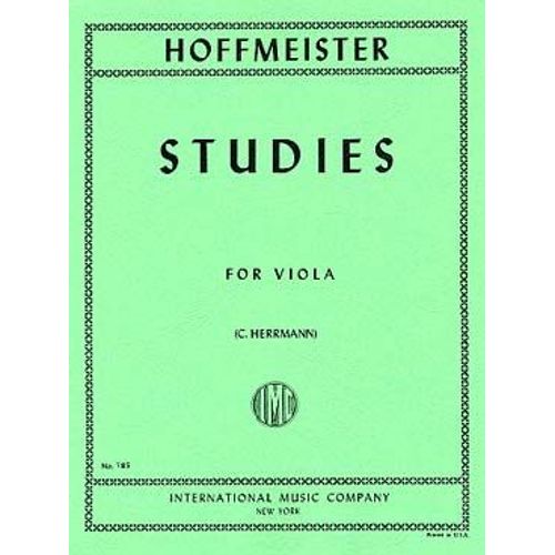 Hoffmeister, Studies For Viola (C. Herrmann) / Alto