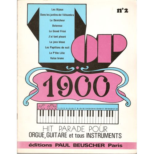 Top 1900  Hit Parade Pour Orgue 12 Accords Guitare ...N°2