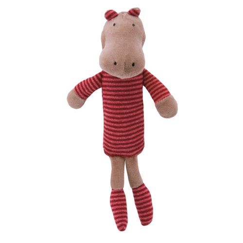 Moulin Roty Les Loupiots Hochet Hippopotame Pouët Pouët 18cm