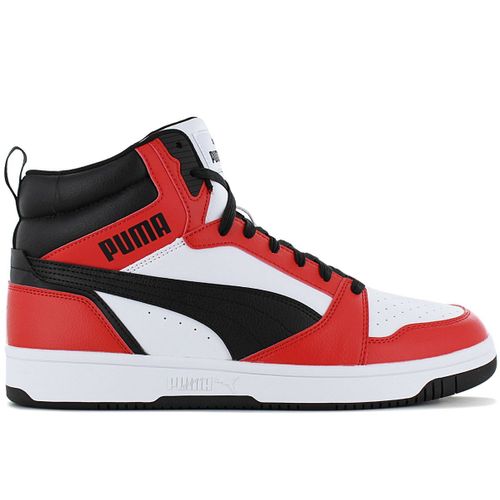Puma Rebound V6 Mid Sneakers Basketball Baskets Sneakers Blancsrouge 392326s04