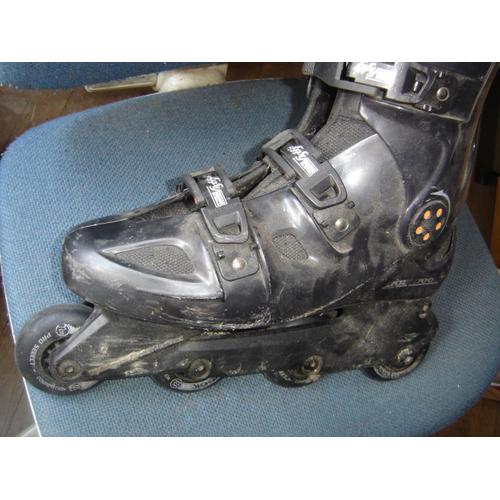 Roller Noirs "Crazy-Creek"- 44 - "In Line Skates" Stable : 4 Roues