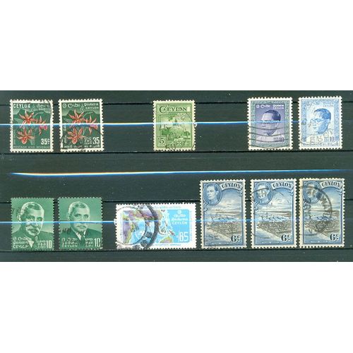 Ceylan (Sri Lanka) - Lot Timbres Divers (1).