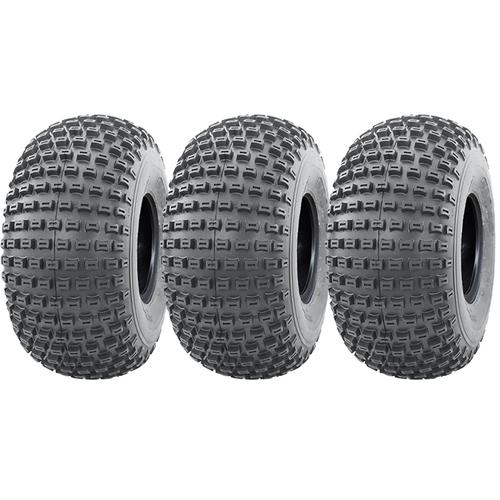 18x9.50-8 Knobby ATV Quad Trailer Tyres 4ply Wanda P322 Tubeless Tire (Set of 3)