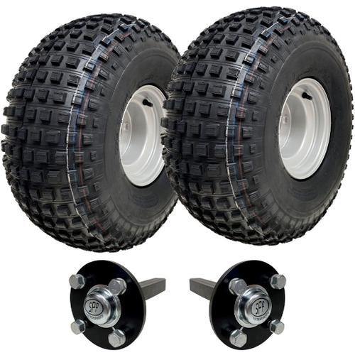 22x11.00-8 Knobby Atv Quad Trailer Kit Wheels & Axles Road Legal Capacity 310kgs