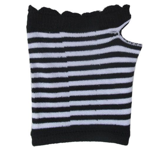 Mitaine Black Sugar Punk Noir Raye Blanc