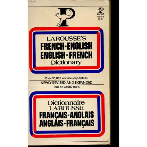 Dictionnaire La Rousse Francais-Anglais - Anglais-Francais - Collection Pocket - Deux Volules En Un Seul.