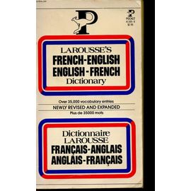 Dictionnaire La Rousse Francais-Anglais - Anglais-Francais - Collection Pocket - Deux Volules En Un Seul.