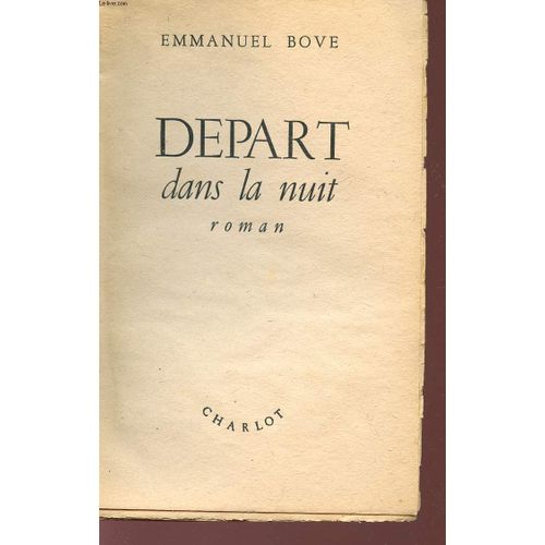 Depart Dans La Nuit.