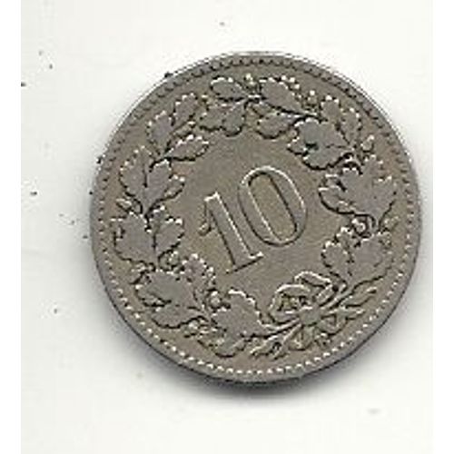 Suisse Pièce De 10 Centimes 1880