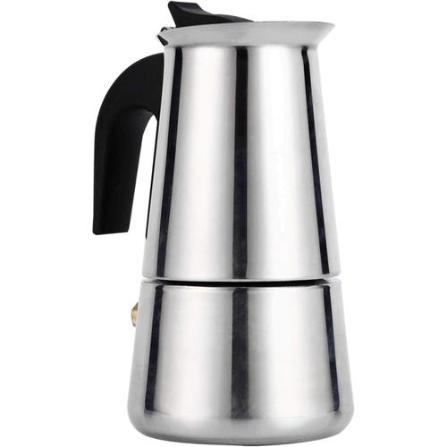 Machine ¿¿ expresso sur la cuisini¿¿re Cafeti¿¿re italienne avec percolateur 2 tasses 4 tasses 6 tasses 9 tasses Moka Pot Latte Maker en option Machine ¿¿ caf¿¿ classique ¿¿(100ml)