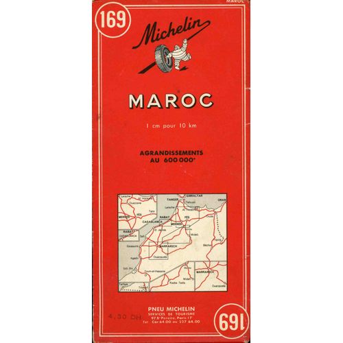 Maroc. Carte Numéro 169.  (1cm Pour 1km).