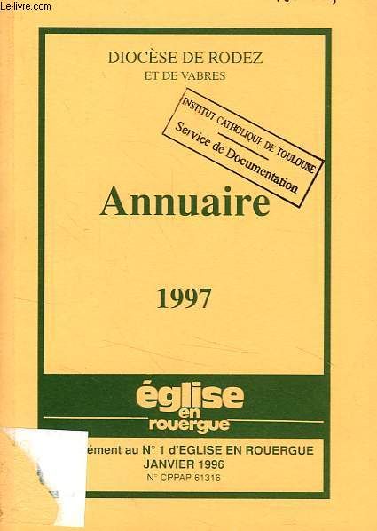 Diocese De Rodez Et De Vabres, Annuaire 1997