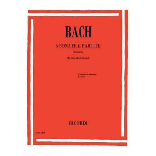 Bach 6 Sonate E Partite Alto