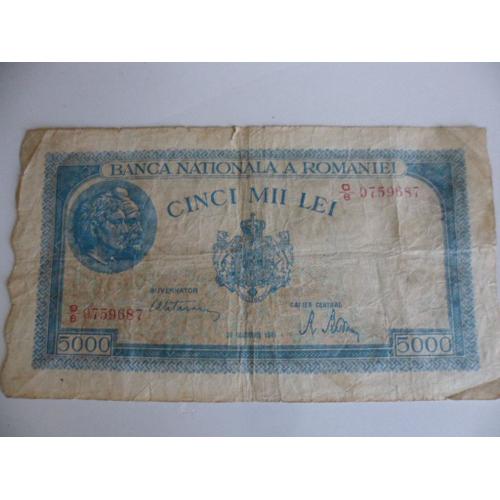 Roumanie 5000 Lei 1945