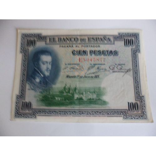 Espagne 100 Pesetas 1925 , Neuf / Unc !!