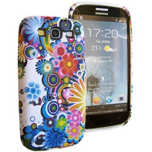 Housse Softygel Flower Pour Samsung Galaxy S3 I9300 Film Écran.