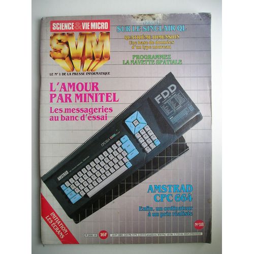 Svm (Sciences & Vie Micro)   N° 18 : L'amour Par Minitel : Les Messageries Au Banc D'essai