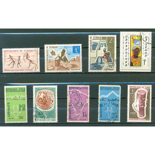 Tchad - Lot Timbres Divers (1).