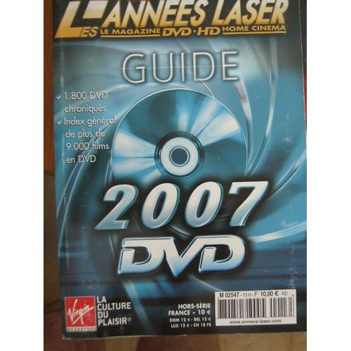Les Années Laser Hors Serie Guide 2007 Dvd : Zazie,The Who,U2,Helene Segara,Veronique Sanson,Renaud