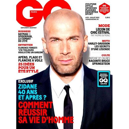 Gq France 53 Zidane / Mode Ete / Harley-Davidson / Batman Vs Spiderman / Apero