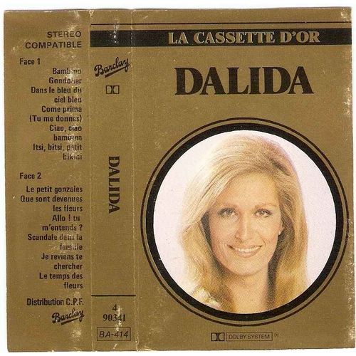 La Cassette D Or De Dalida K7 Audio