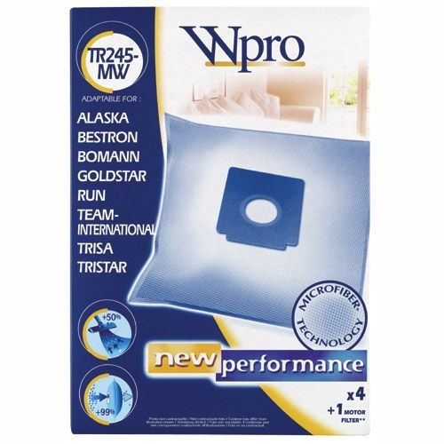 481281718875 Sac Aspirateur Trisa 4 Sacs + 1 Fm