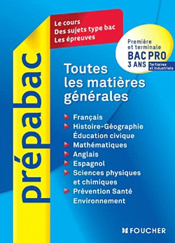 Toutes Les Matières Générales Bac Pro 3 Ans Tertiaires Et Industriels