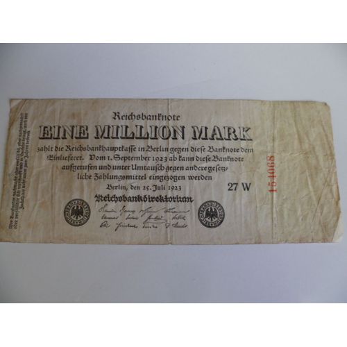Allemagne 1 Million Mark 1923