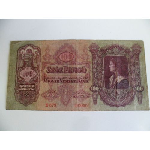 Hongrie 100 Pengo 1930