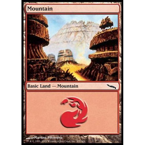 Foil - Montagne - Terrain - Vf - Magic Mtg - Mirrodin - 301/306