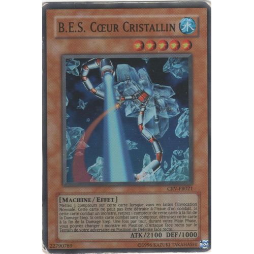 Carte Yu-Gi-Oh! "B.E.S. Coeur Cristallin" Super Rare Crv-Fr021