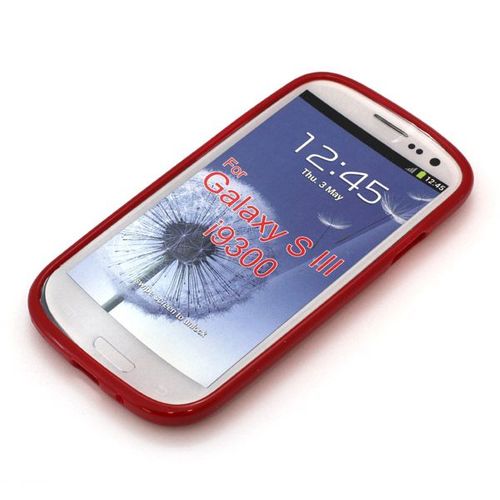 Etui Protection Tpu Souple Rouge Pour Samsung Galaxy S Iii I9300 / Galaxy S3 I9300