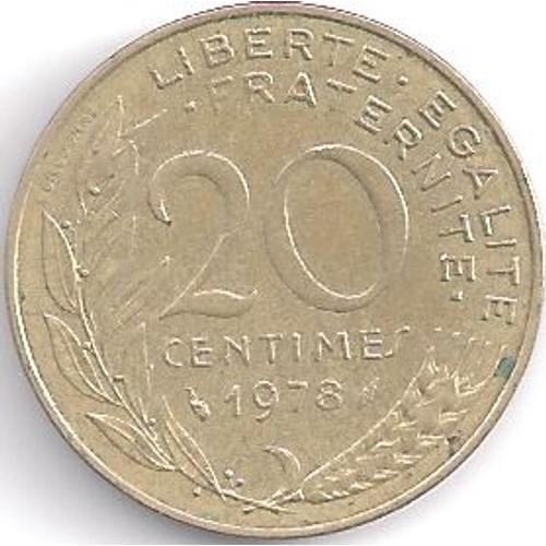 Pièce De Monnaie - France - 20 Centimes - 1978