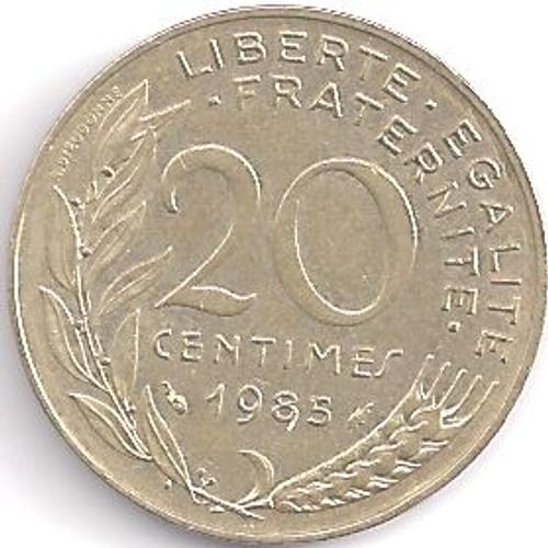 Pièce De Monnaie - France - 20 Centimes - 1985