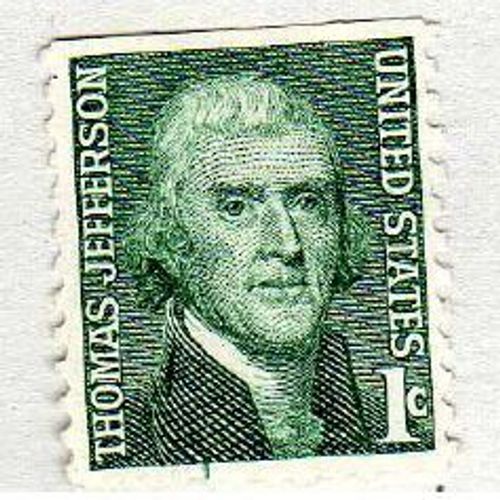 Timbre Thomas Jefferson Etats Unis Non Oblitéré
