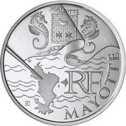 Pièce De 10 Euros Argent Mayotte