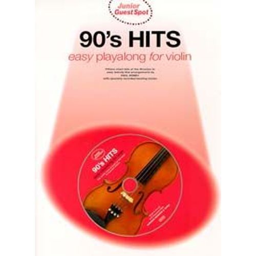 Guest Spot Junior 90's Hits Easy Playalong Violin + Cd